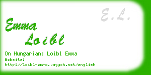 emma loibl business card